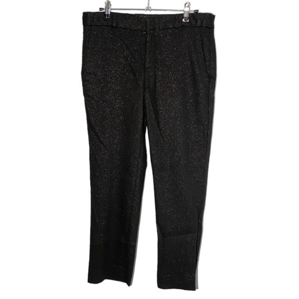 Banana Republic Avery Sparkle‎ Shiny Glitter Black Pants
